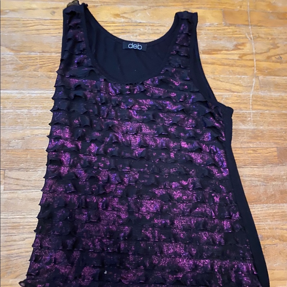 Deb Juniors Ruffle Tank Top